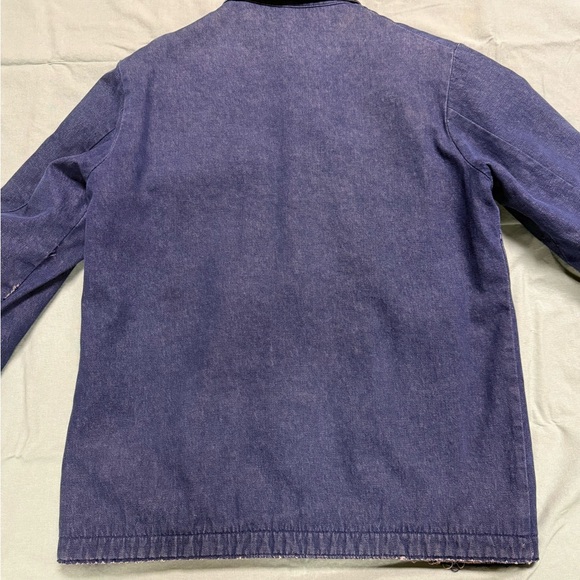 Vintage Wrangler Denim Chore Jacket Lined Size 40 - Picture 4 of 11